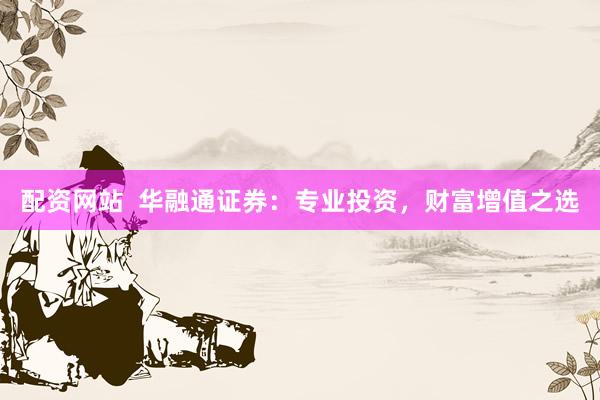 配资网站  华融通证券：专业投资，财富增值之选