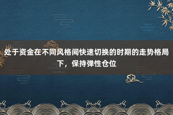 处于资金在不同风格间快速切换的时期的走势格局下，保持弹性仓位