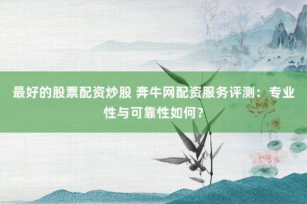 最好的股票配资炒股 奔牛网配资服务评测：专业性与可靠性如何？